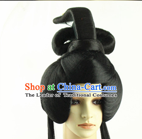 Ancient Chinese Princess Long Black Wigs