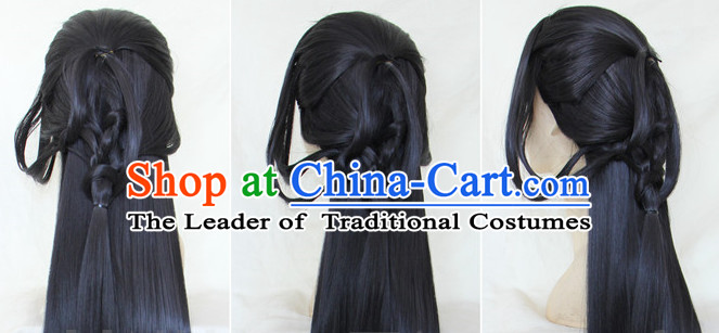 Chinese Wigs Hair Weave Lace Front Wig Hairpieces Black Wigs online Long Wigs Extensions