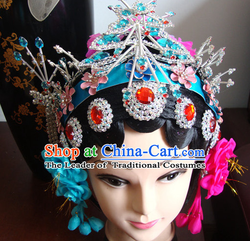 China Stage Performance Hua Tan Hairstyles Long Black Wigs Fascinators Fascinator Wholesale Jewelry Hair Pieces