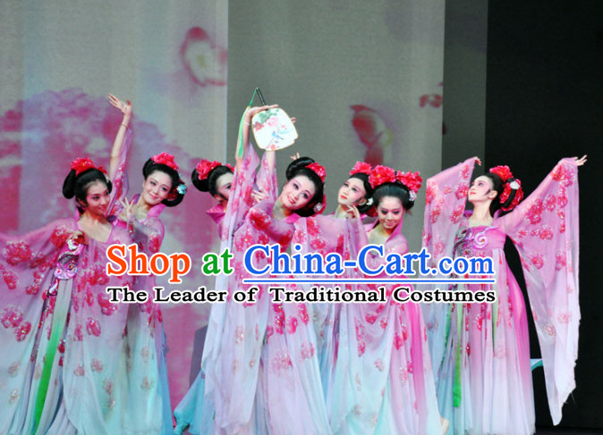 Ancient Chinese Fan Dance Costumes