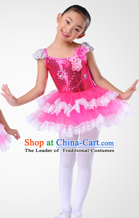 Chinese Folk Flower Dance Costume Wholesale Clothing Discount Dance Costumes Dancewear Supply and Headpieces for Children