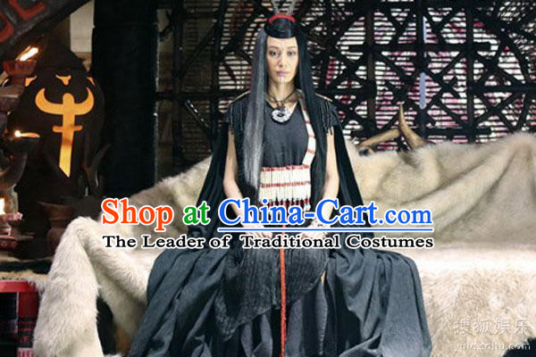 Ancient Chinese Style Costumes Xia Dynasty Priest Religion Costume Complete Set