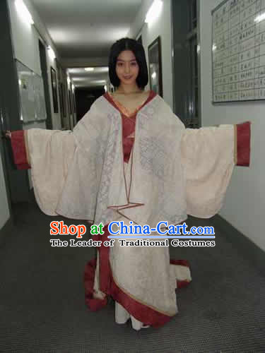 Chinese Eastern Zhou Dynasty Imperial Queen Princess Clothing Costume Complete Set