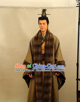 China Eastern Zhou Dynasty Sun Tzu Sun Wu Chinese Military Strategist Costume Complete Set for Men