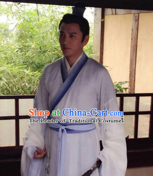 Chinese Costume Chinese Costumes National Garment Outfit Clothing Clothes Ancient Jin Dynasty Men Dresses