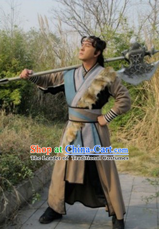 Chinese Costume Sui Dynasty Period Knight Warrior Superhero Costumes Chinese Clothing Complete Set for Men