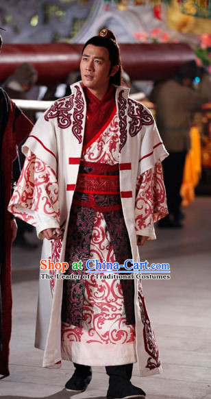 Chinese Tang Dynasty General Li Guangbi Costumes Costume Complete Set for Men