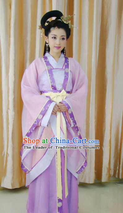 Three Kingdoms Four Greatest Beauties of China Xi Shi Costume Costumes Clothing Clothes Garment Outfits Suits and Hair Jewelry Complete Set for Women