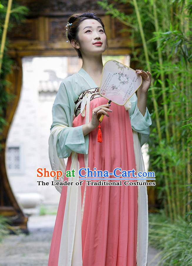 Tang Dynasty Ancient Chinese People Clothes Complete Set for Women