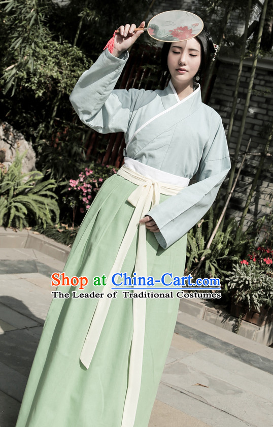 Chinese Costume Chinese Costumes Hanfu Han Dynasty Ancient China Scholar Clothing Dress Garment Suits Clothes Complete Set for Women