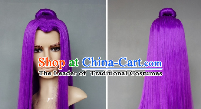 Chinese Swordsman Purple Wigs