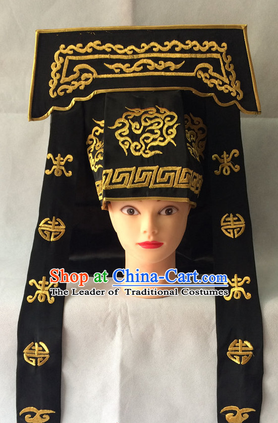 Chinese Opera Hat Bodyguard Helmet Hat Headwear Headpieces Headdress for Men