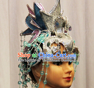 Chinese Dance Apparel Hair Jewelry Ethnic Classic Dancing Asian Fashion Wholesale Stage Performance Headdress Folk Decorations