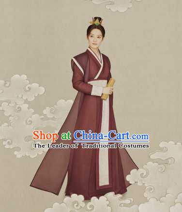 Chinese Han Dynasty Clothing National Costumes for Women