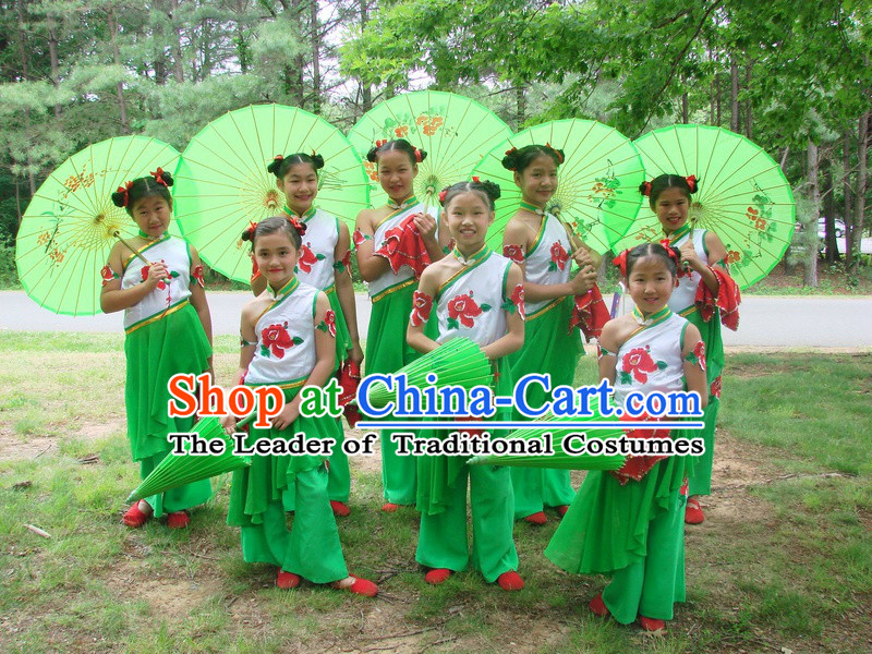 Stage Performance Chinese Folk Group Dance Costume Chinese Costumes Carnival Costumes Fancy Dress National Garment