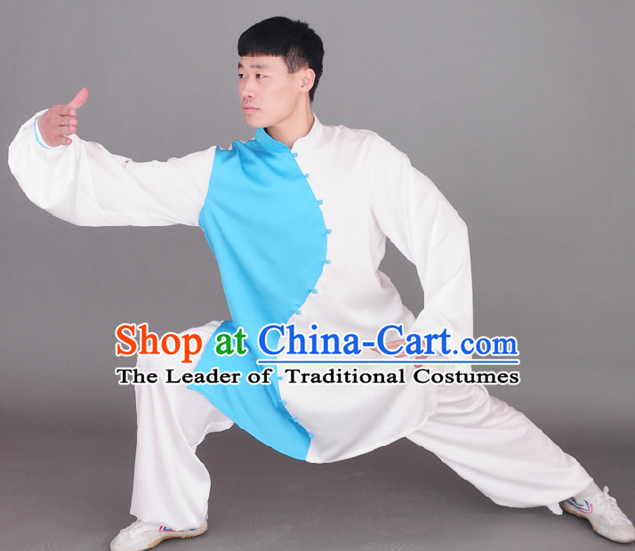 Top Tai Chi Chuan Uniform Taekwondo Karate Outfit Aikido Wing Chun Kungfu Wing Tsun Boys Martial Arts Supplies Clothing and Veil