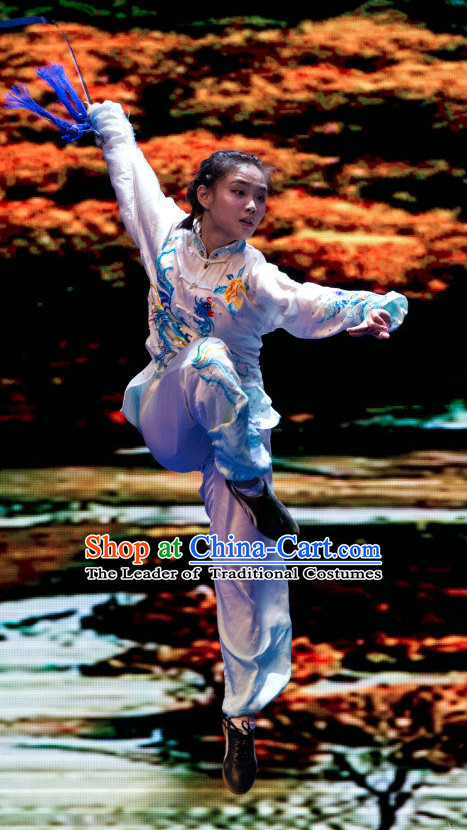 Traditional Tai Chi Kungfu Master Martial Arts Wushu Uniform Kung Fu Outfit for Men Women Boys Girls Kids