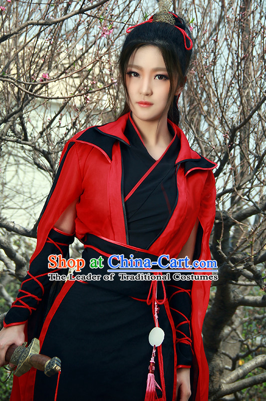 Chinese Costume Ancient China Dress Classic Garment Suits Knight Cosplay Clothes Clothing Complete Set for Men or Women