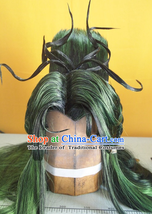 Ancient Chinese Wigs Hair Extensions Toupee Lace Front Remy Sisters for Kids Men Women Hair Pieces Weave Hair Wig