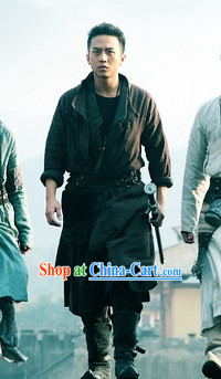 Ancient Chinese Swordman Dress Complete Set for Men