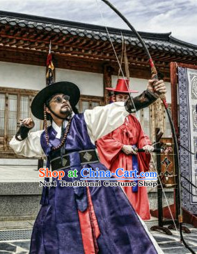 Traditional Korean Archer Costumes for Men