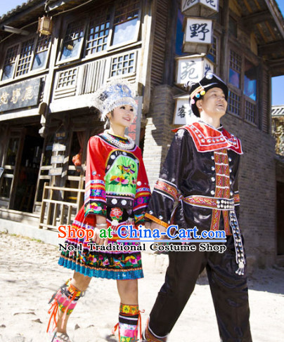 Chinese Miao Clothes for Men and Women