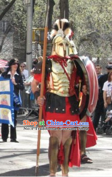 Ancient Greek General Armor Costumes and Helmet Complete Set