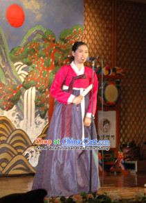 Korean Traditional Hanbok Singer Costumes for Women