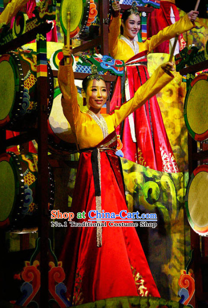 Korean Traditional Stage Performance Dance Costume for Women