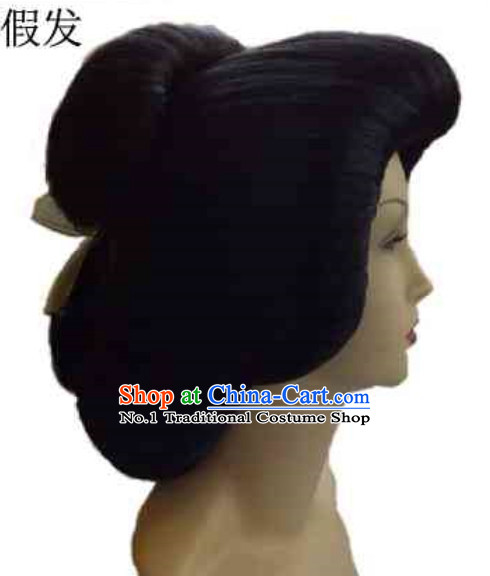 Japanese Traditional Black Female Wig