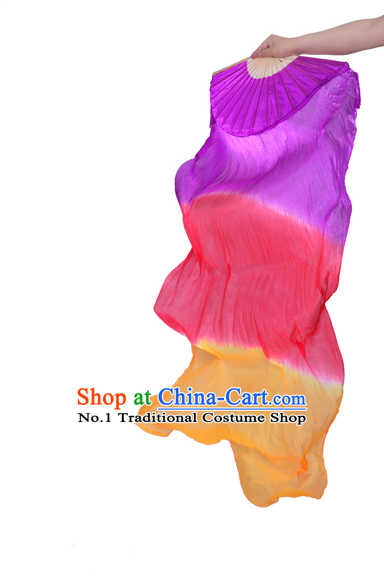 71 Inches Chinese Silk Hands Fan for Sale