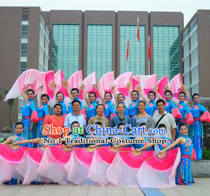 Competition Quality Chinese Silk Dancing Fans