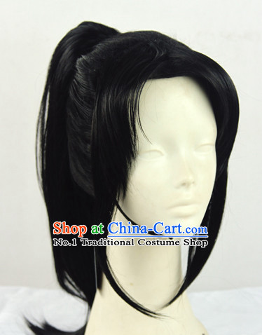 Ancient Chinese Black Warrior Wig