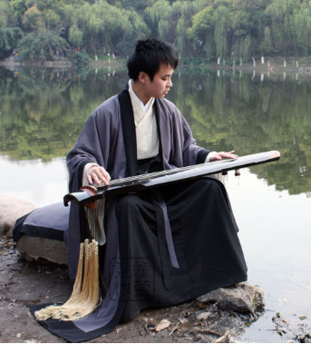 China Classical Musician Hanfu Dresses for Men