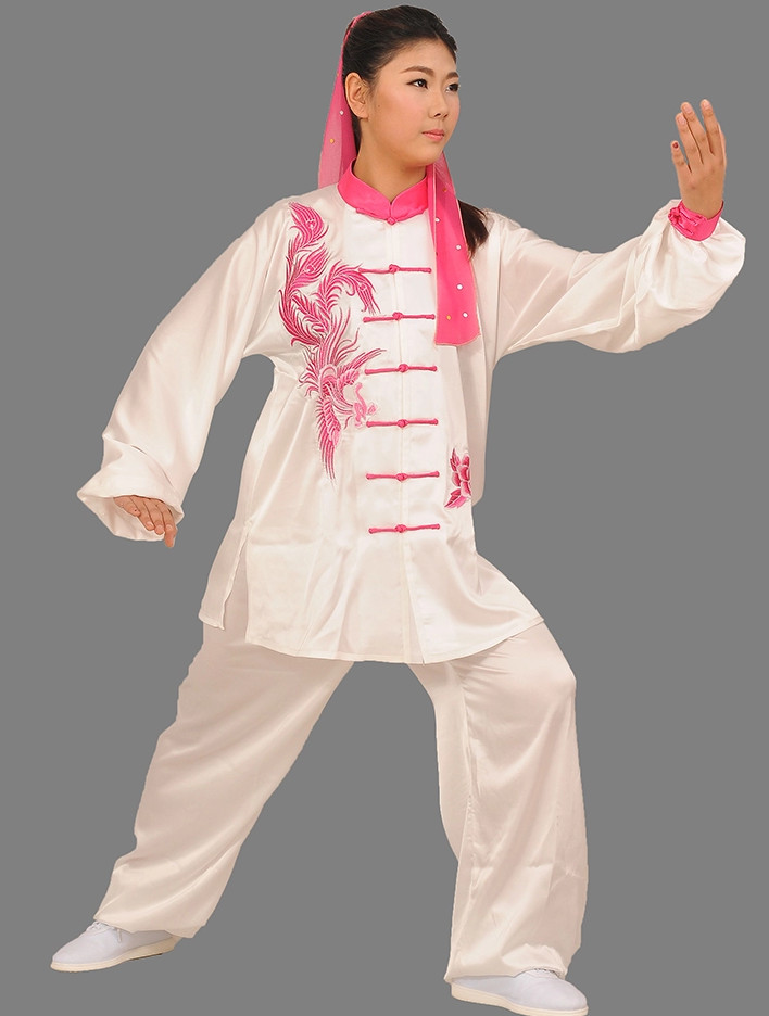 Phoenix Embroidery Wing Chun Martial Arts Uniforms for Adults or Kids