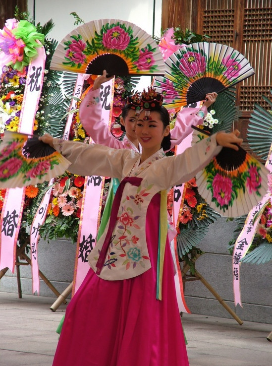 Korean Fan Dancing Costumes Carnival Costumes Traditional Costumes for Women