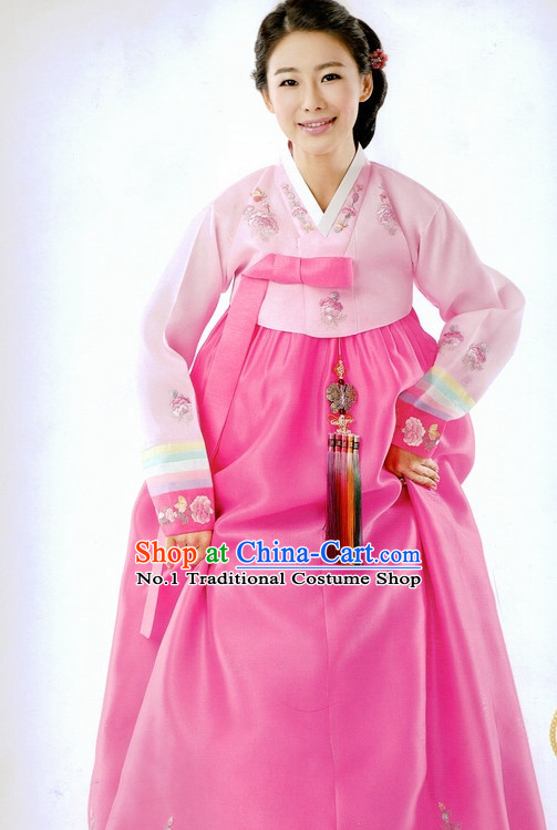 Korean Traditional Wedding Dress Ceremonial Costumes for Women