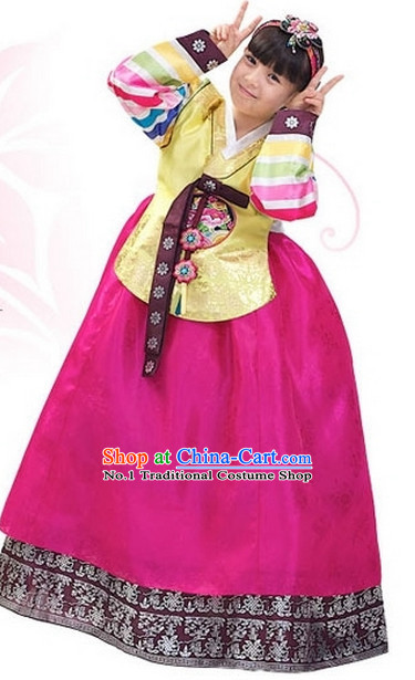 Traditional Korean Clothing Custom Made baby Dangwi Hanbok for Birthday Party Halloween