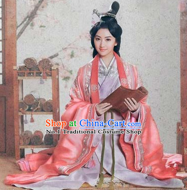 Chinese Princess Royal Costumes and Hair Accessories Complete Set