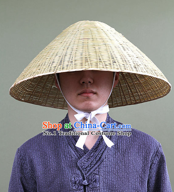 Traditional Korean Ancient Bamboo Hat for Men