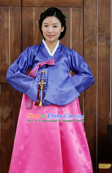 Top Korean Fashion Style Girl Dancewear Traditional Hanbok Clothing for Women