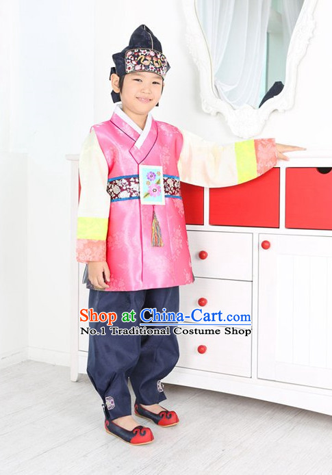 Top Traditional Korean Birthday Kids Fashion Kids Apparel Birthday Suit for Boys