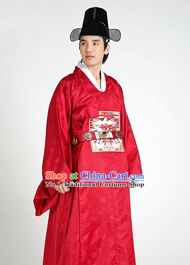 Asian online Shopping Korean Ancient Official Costumes and Hat for Men