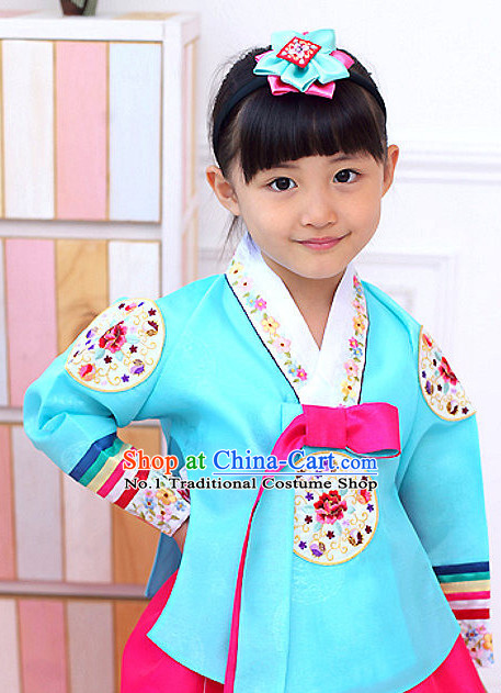 Korean Princess Traditional Birthday Hanbok Clothing Dress online Kids Clothes Designer Clothes