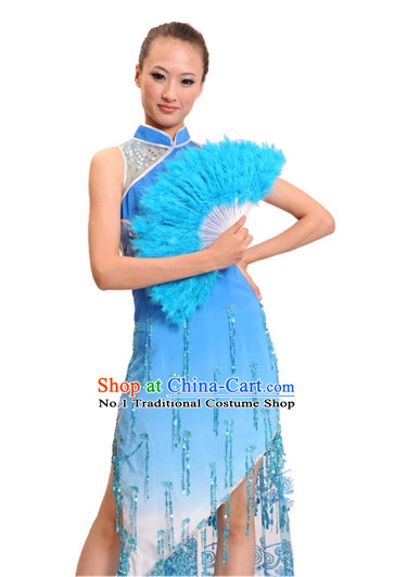 China Shop Chinese Classic Fan Dance Costumes Girl Dancewear for Women