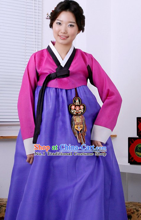 Long Sleeves South Korean Female Hanbok Complete Set