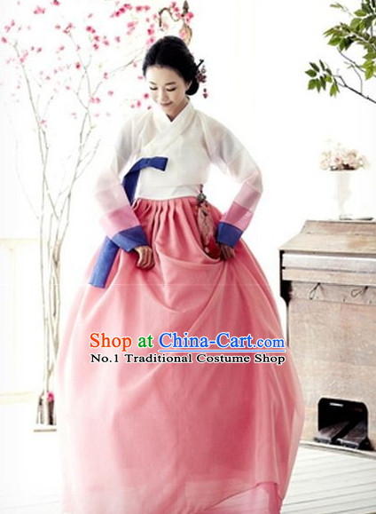 Korean Women Fashion Traditional Hanbok Costumes Complete Set