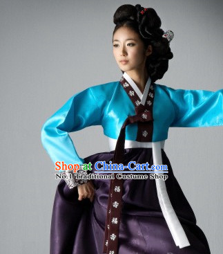 Korean Women Fashion Traditional Hanboks Costumes Complete Set