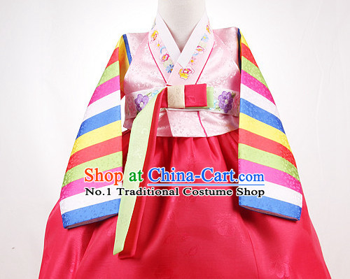 Top Korean Kids Birthday Hanbok Ceremonial Dresses