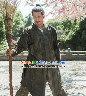 China Ancient Kung Fu Master Costumes Complete Set for Men